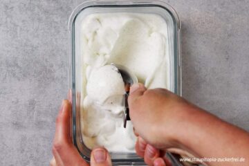 Zubereitung Low Carb Vanilleeis Schritt 4
