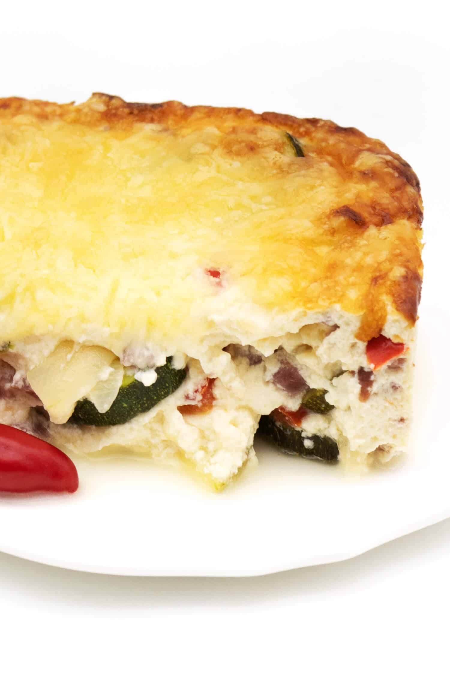 Quarkauflauf herzhaft Rezept ohne Kohlenhydrate