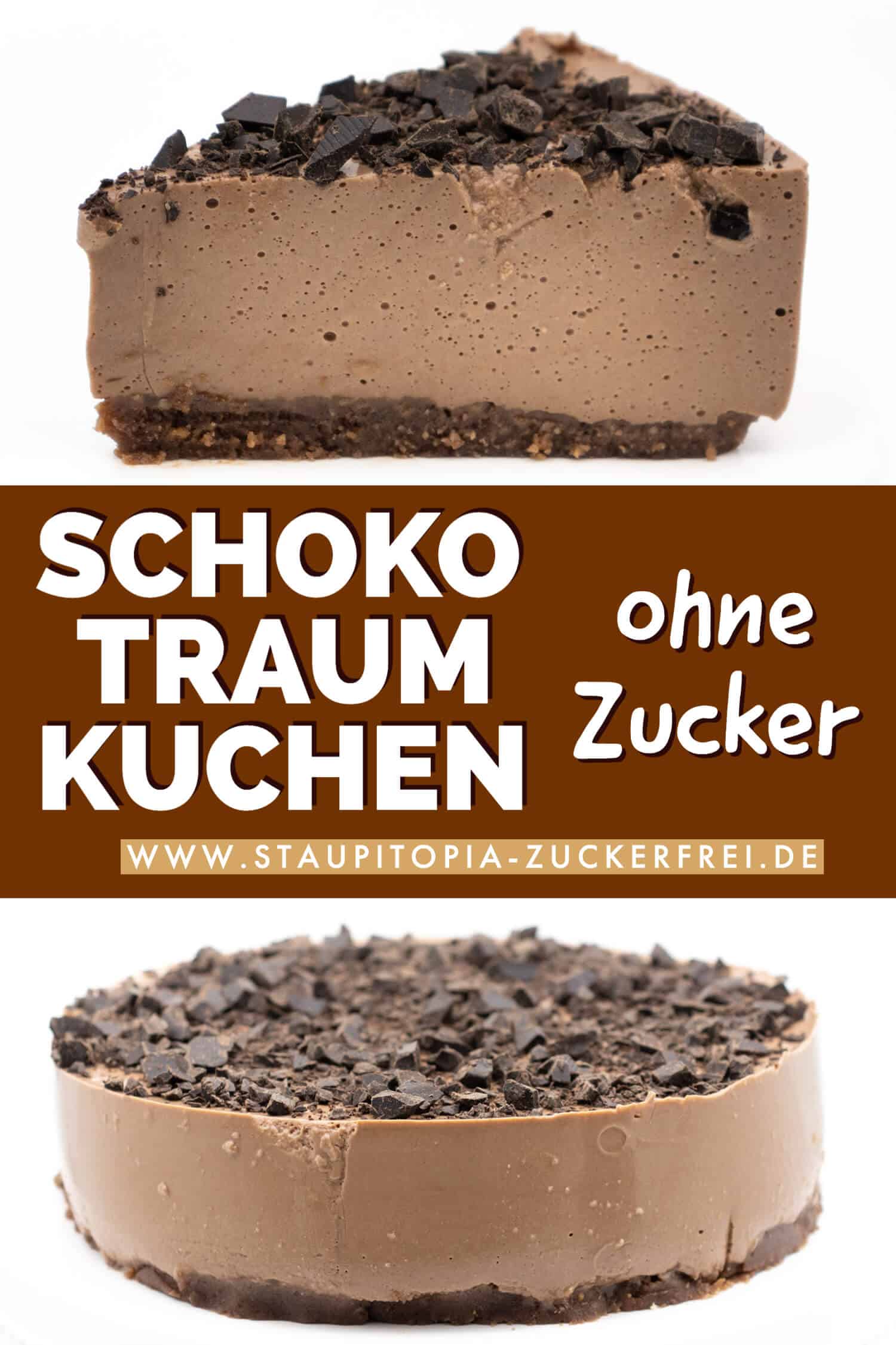 Low Carb Schoko Traum Kuchen ohne Zucker Rezept