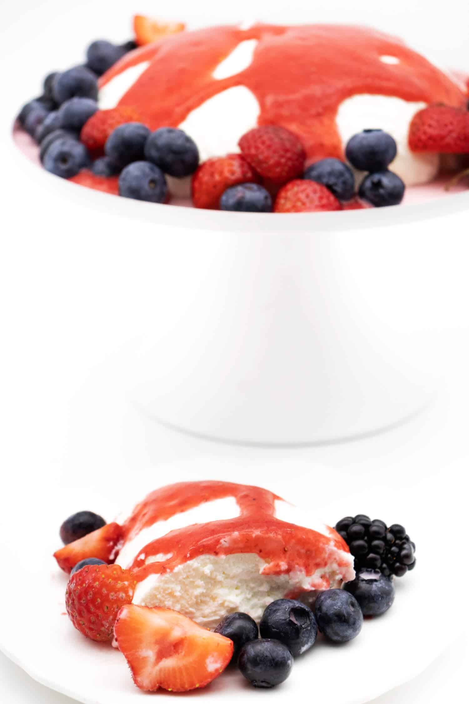 zuckerfreier Nachtisch Joghurtbombe