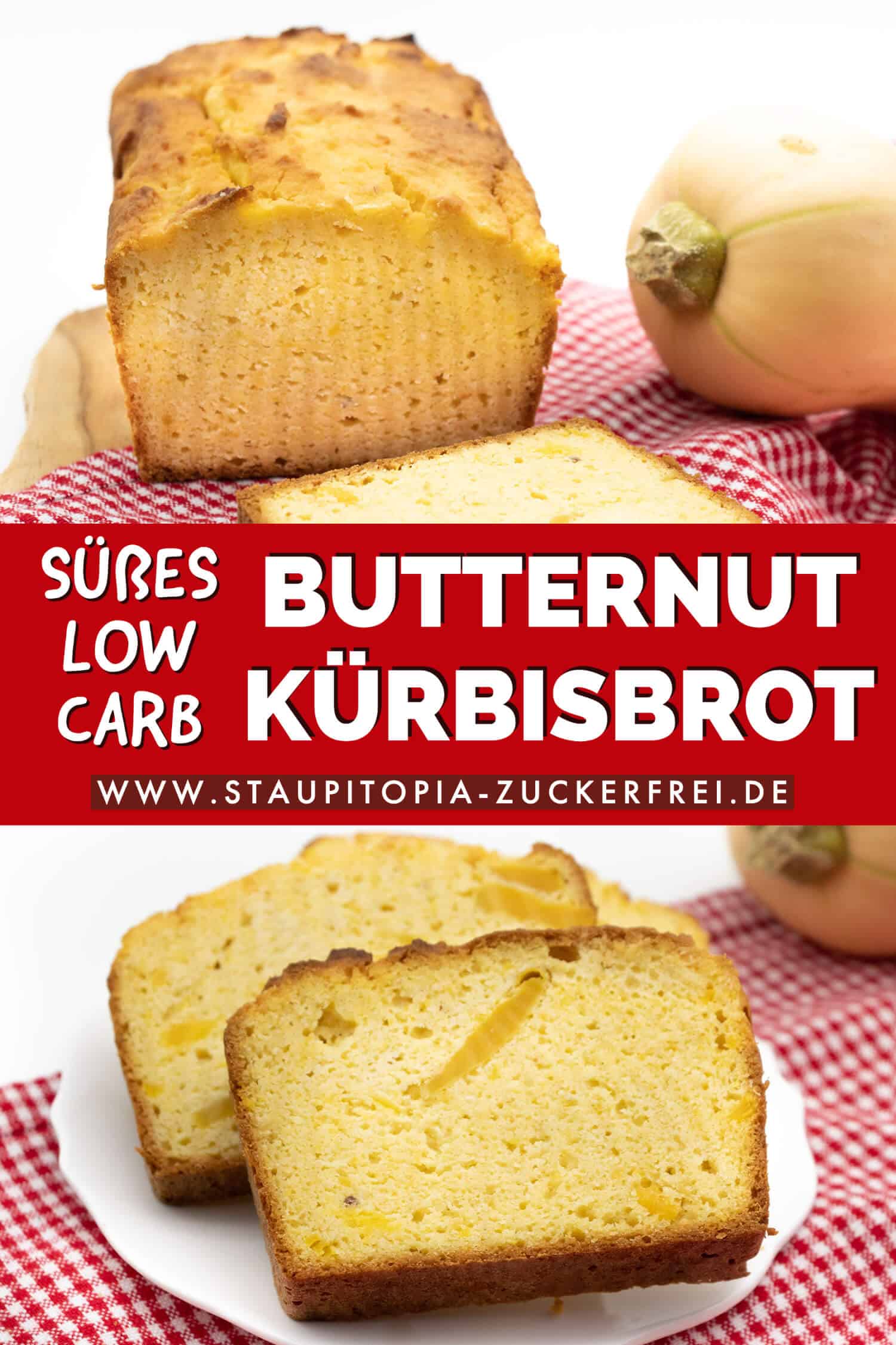 Süßes Kürbisbrot Low Carb Rezept