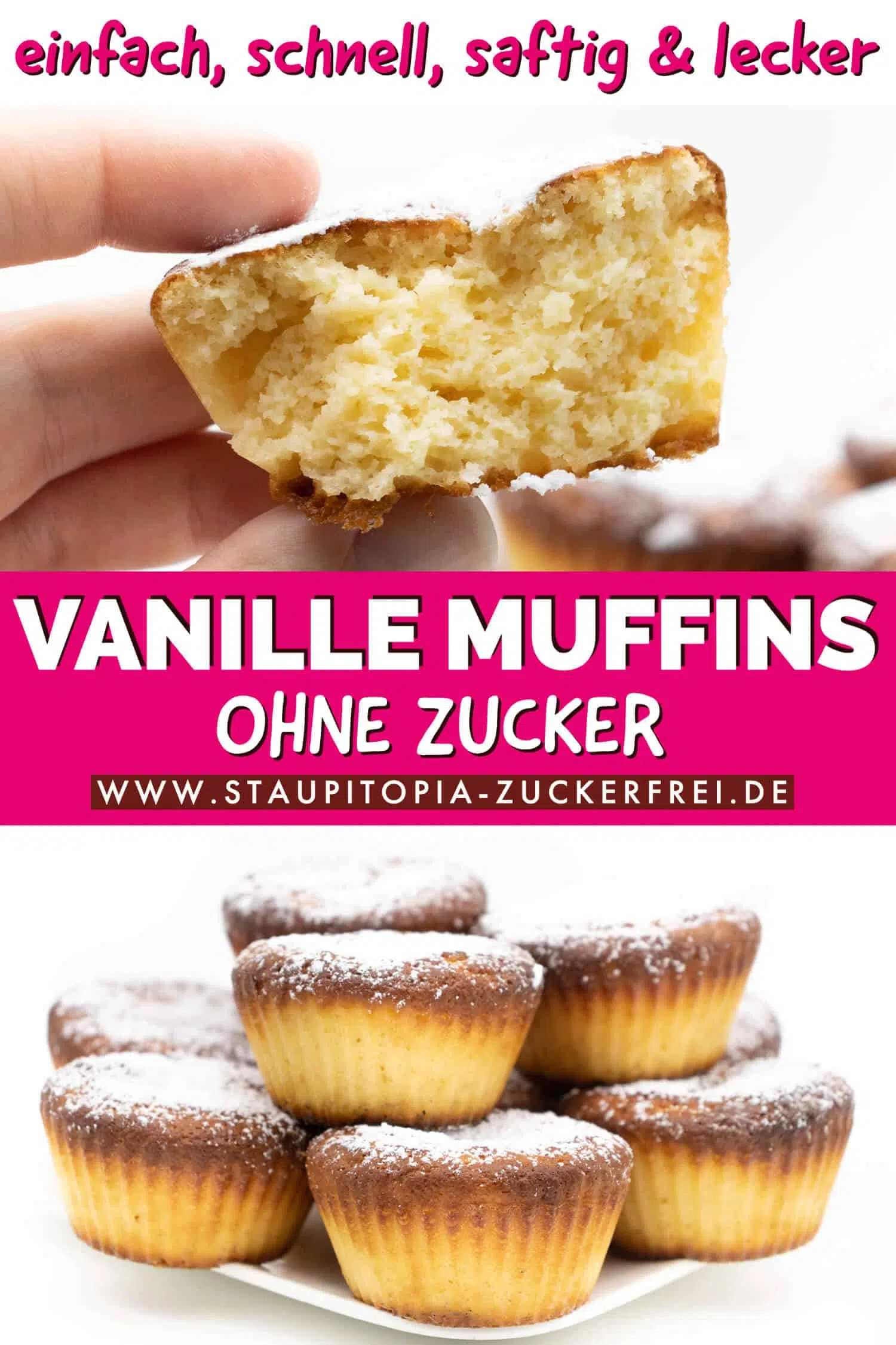 Low Carb Vanille Muffins ohne Zucker Rezept