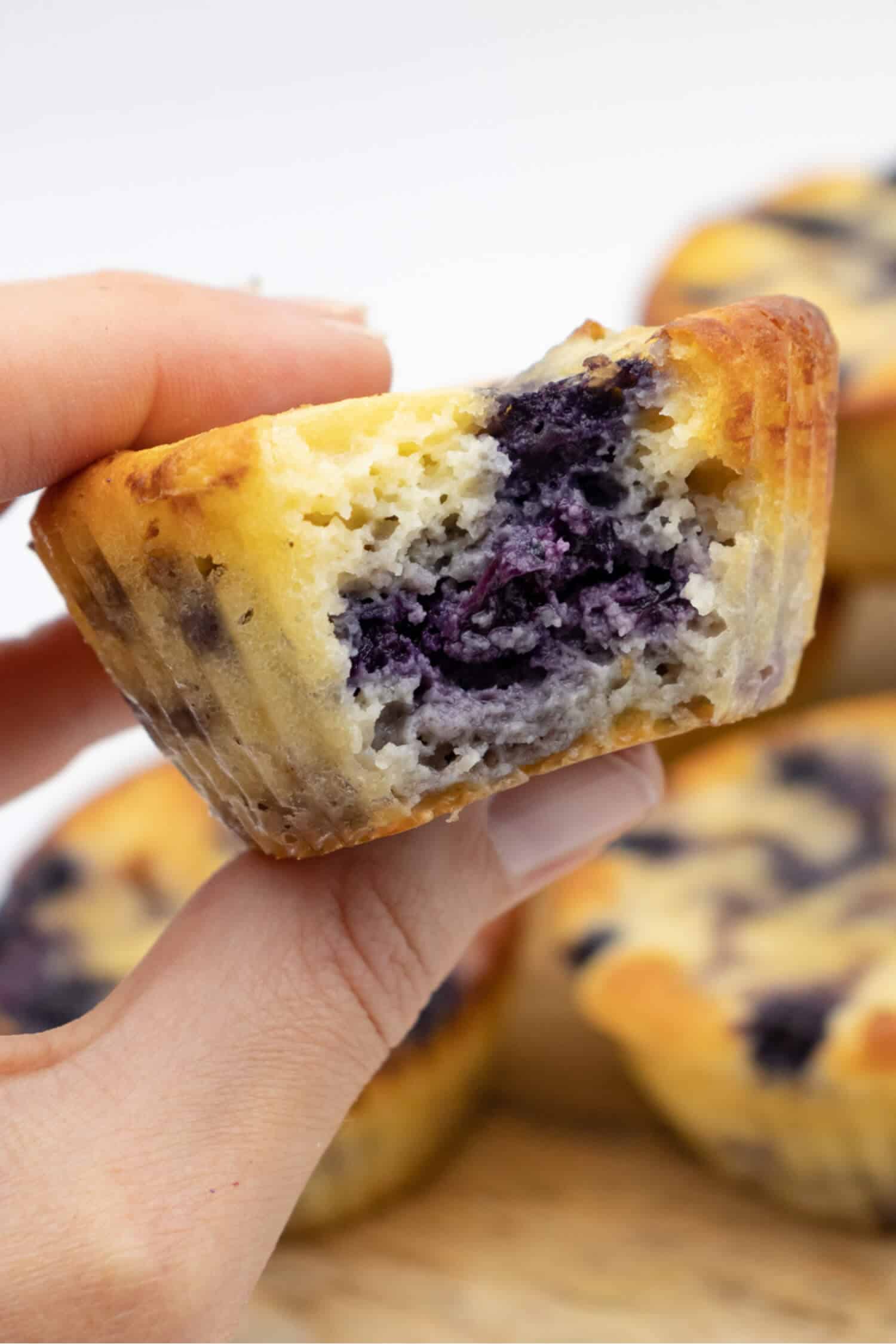 Saftige Blaubeer Muffins Low Carb Rezept mit Kokosmehl