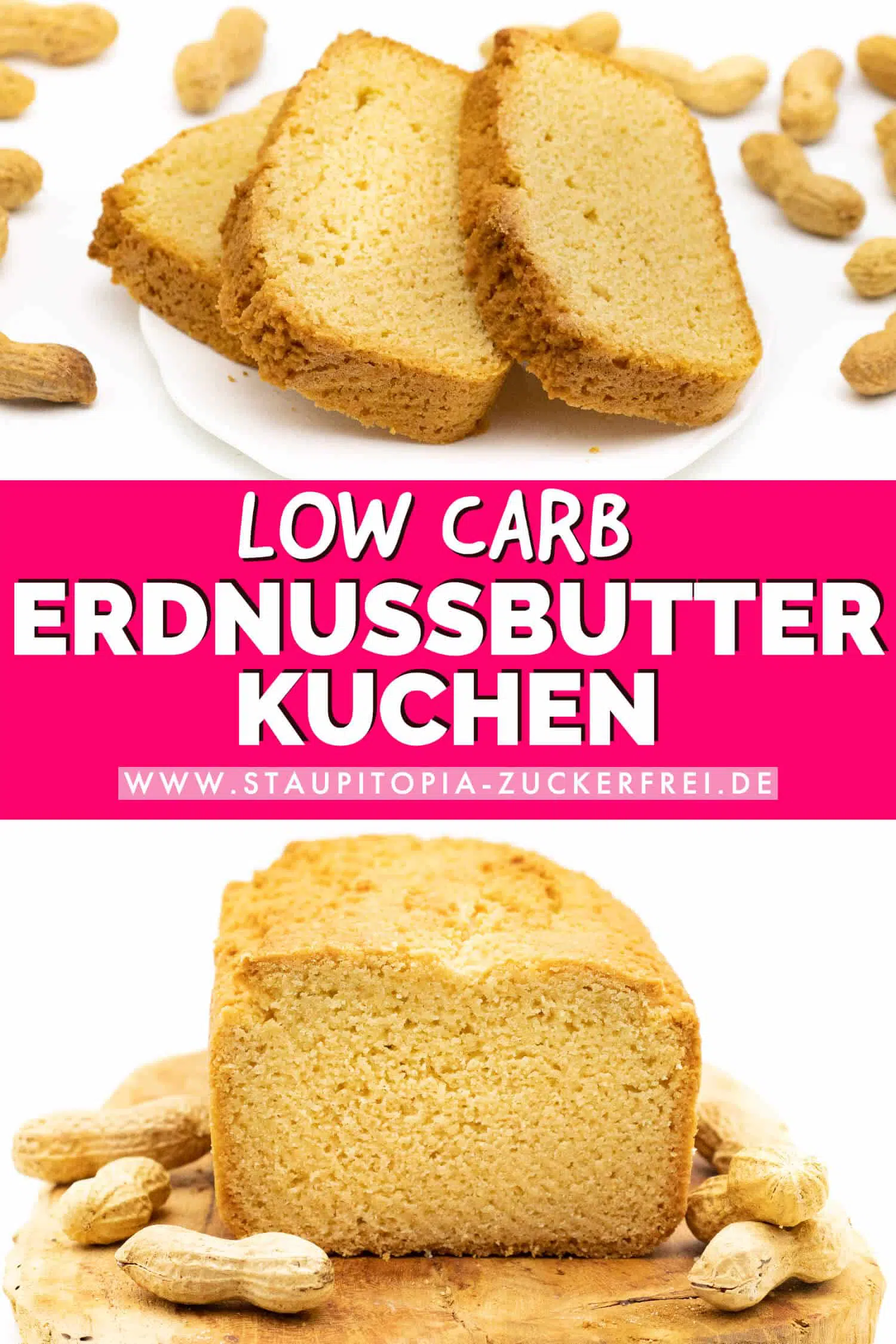 Low Carb Erdnussbutter Kuchen Rezept ohne Mehl