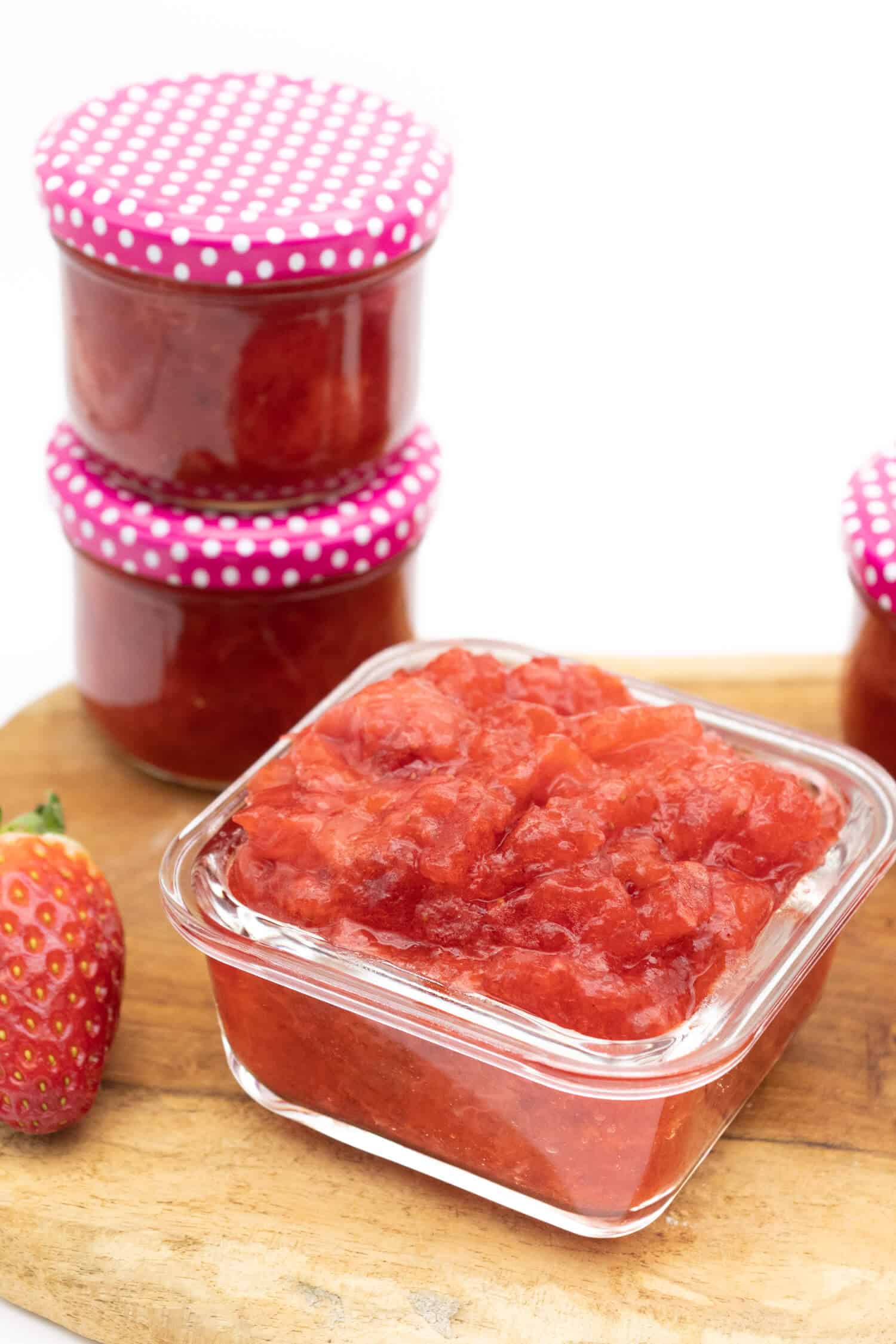 Erdbeermarmelade kochen ohne Zucker
