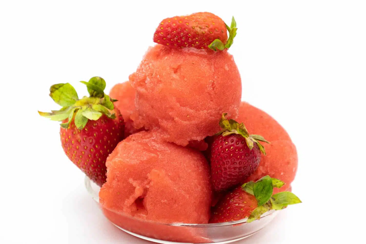 Erdbeersorbet ohne Zucker Rezept