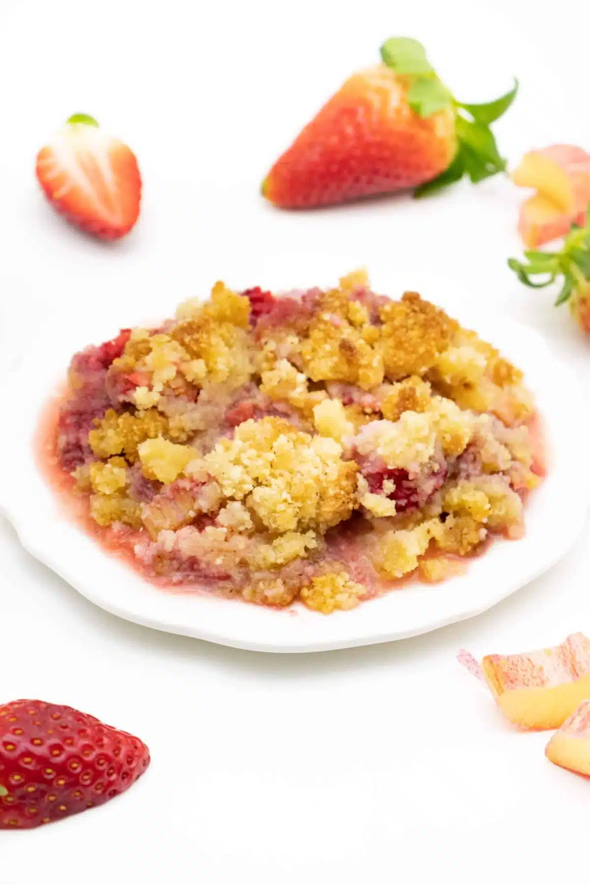 Rhabarber Crumble Rezept ohne Zucker