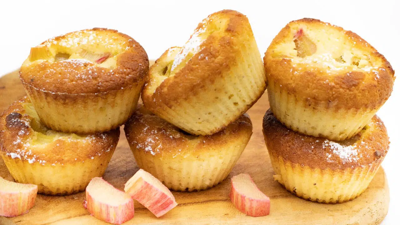 Rhabarber Muffins ohne Zucker Rezept Low Carb
