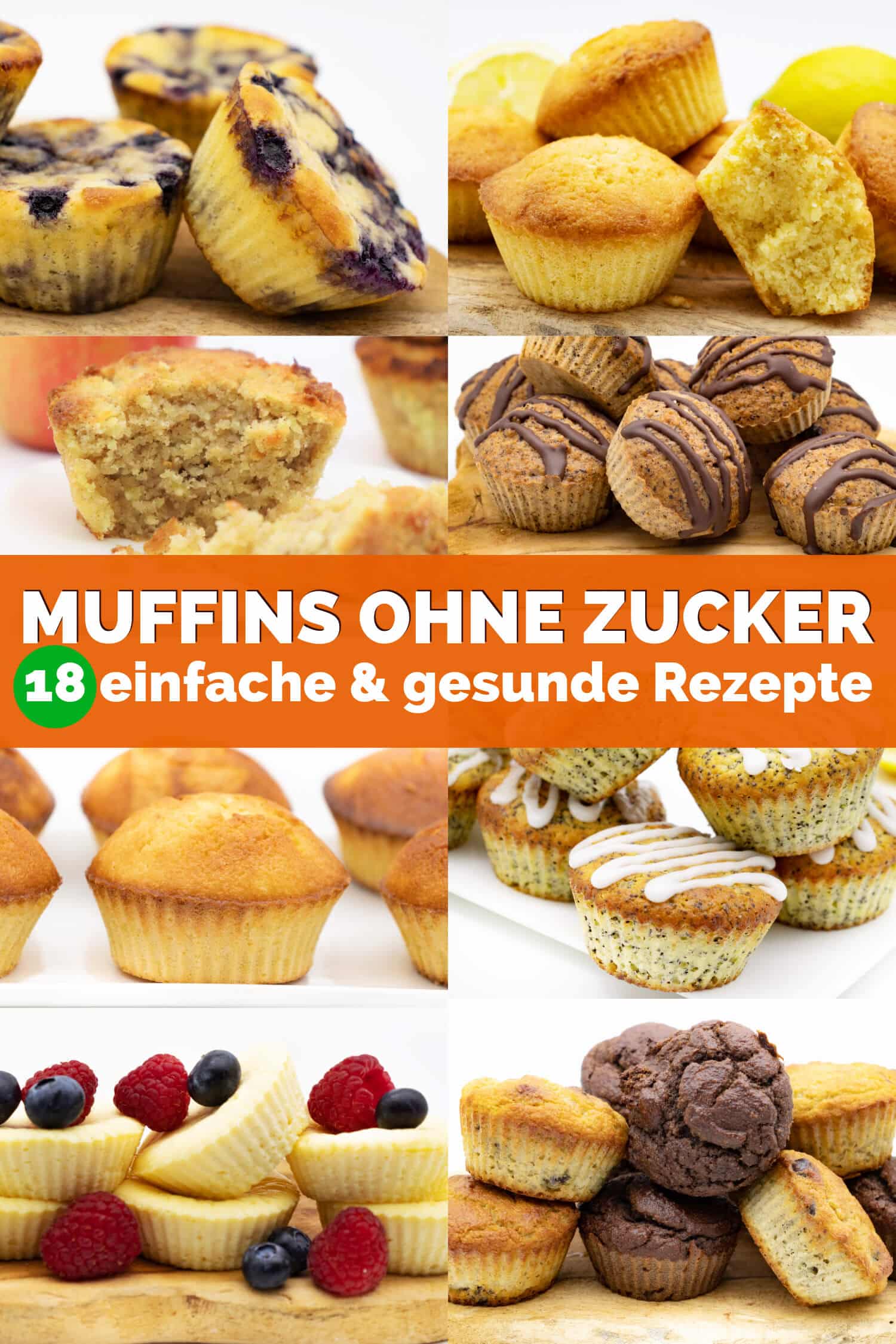 Gesunde Muffins backen ohne Zucker und ohne Mehl