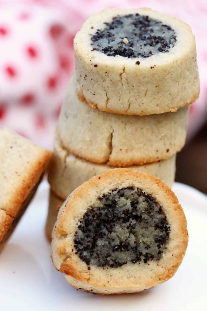 Gefüllte Mohnplätzchen mit Marzipan - Staupitopia Zuckerfrei