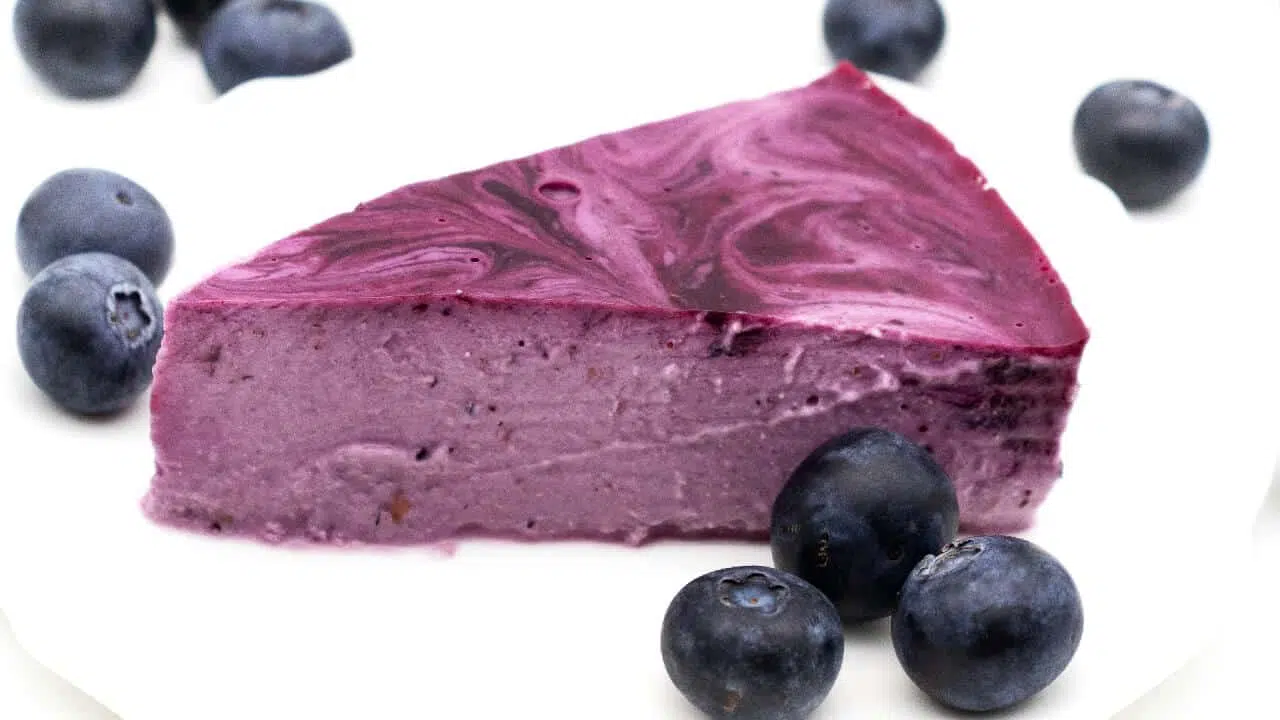 Bluebeery Cheesecake ohne Zucker Rezept Low Carb