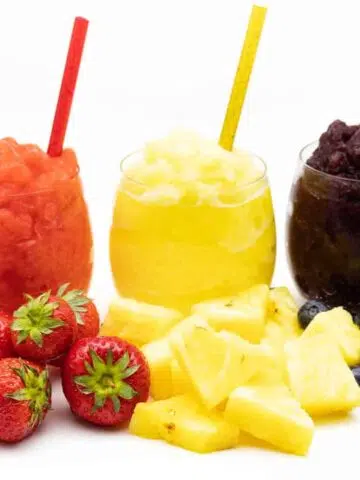 Slush Eis ohne Zucker selber machen und ohne Maschine