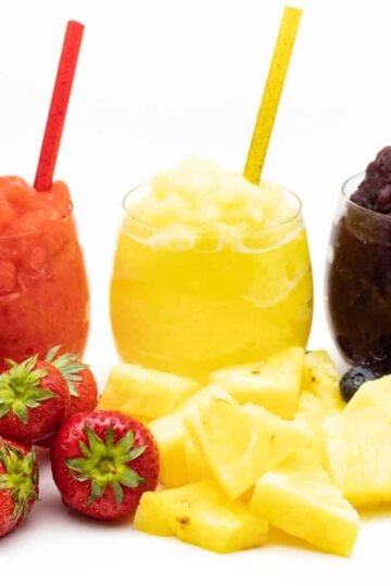 Slush Eis ohne Zucker selber machen und ohne Maschine