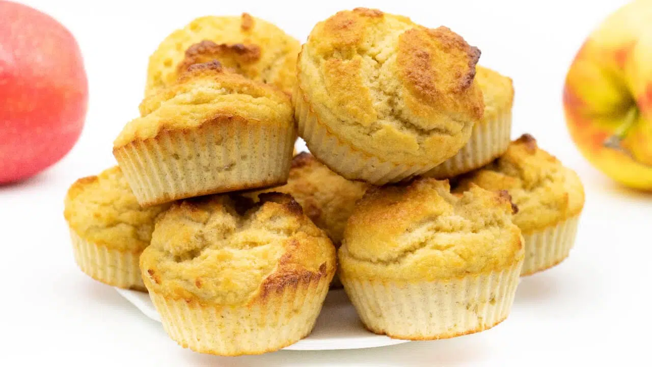 Apfelmus Muffins ohne Zucker Rezept mit 3 Zutaten