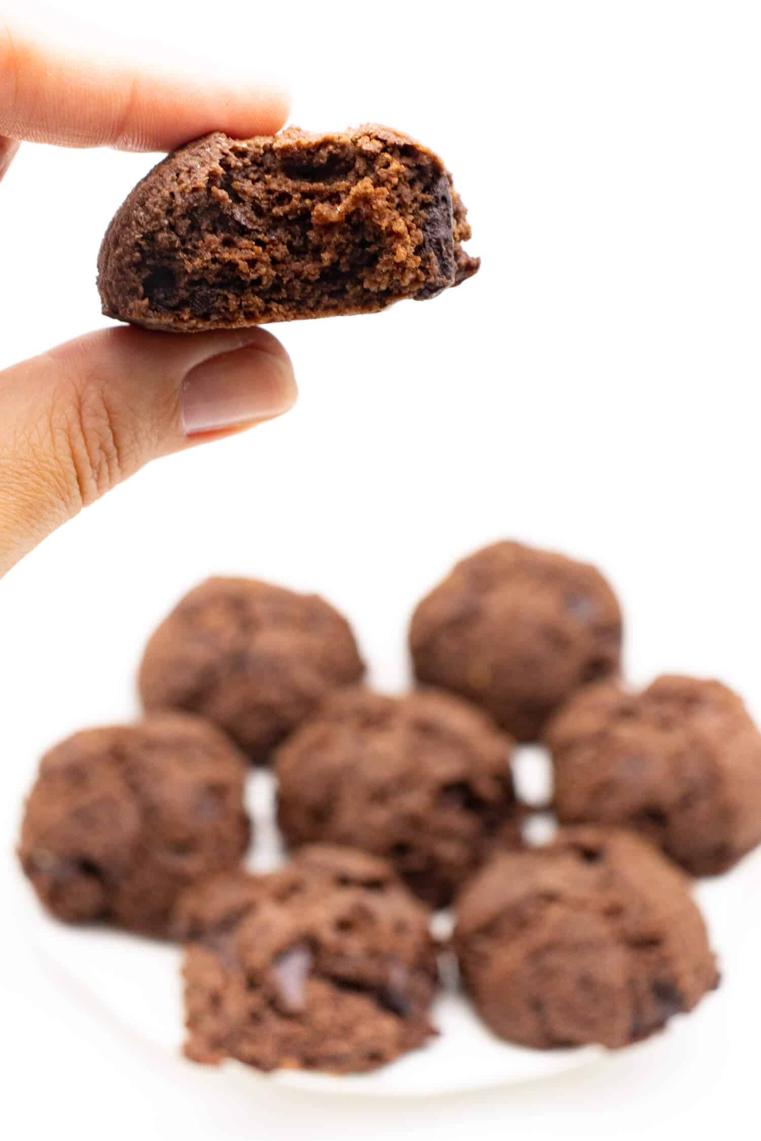 Brownie Cookies backen ohne Zucker