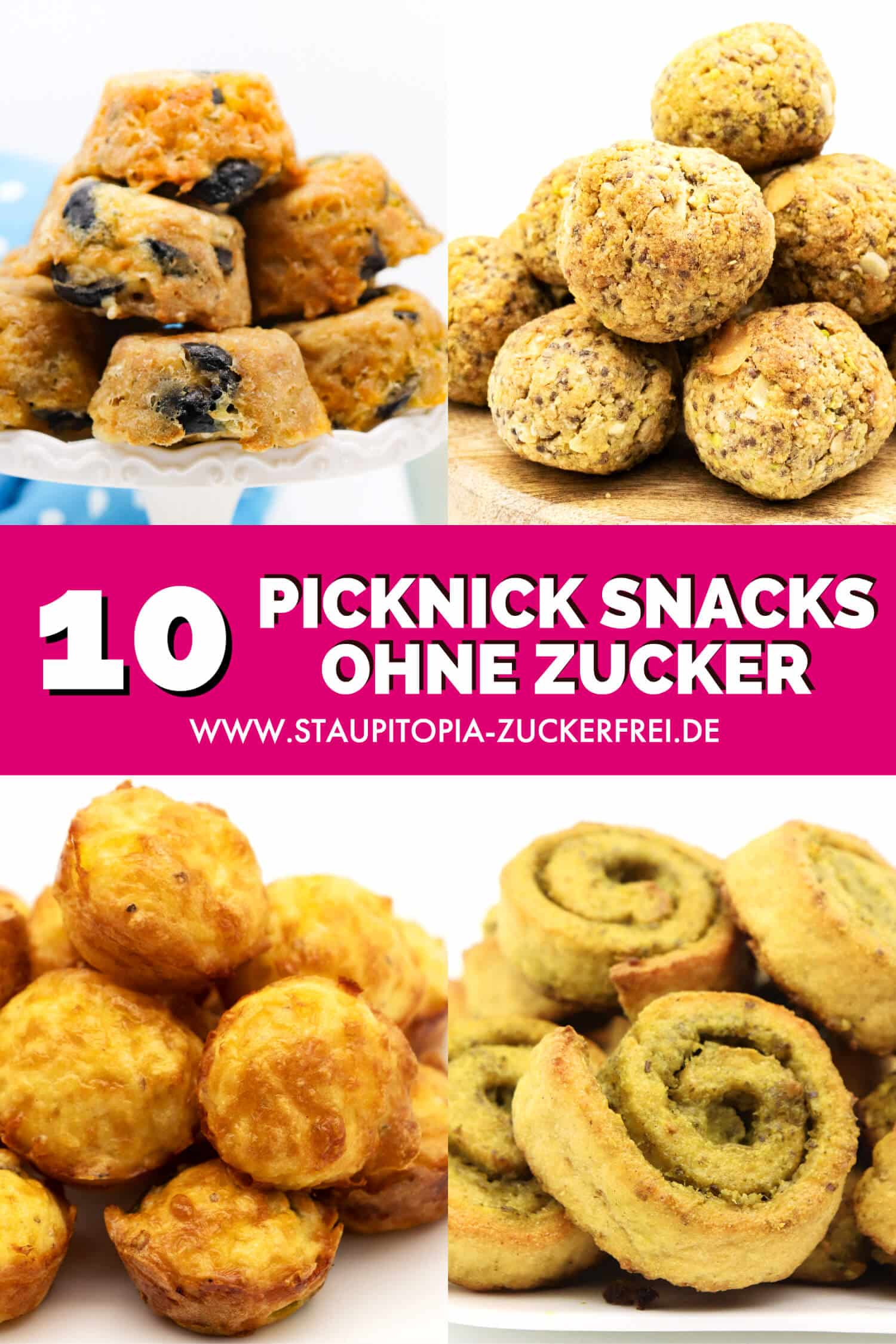Gesunde Fingerfood Snacks für Picknick zum Mitnehmen