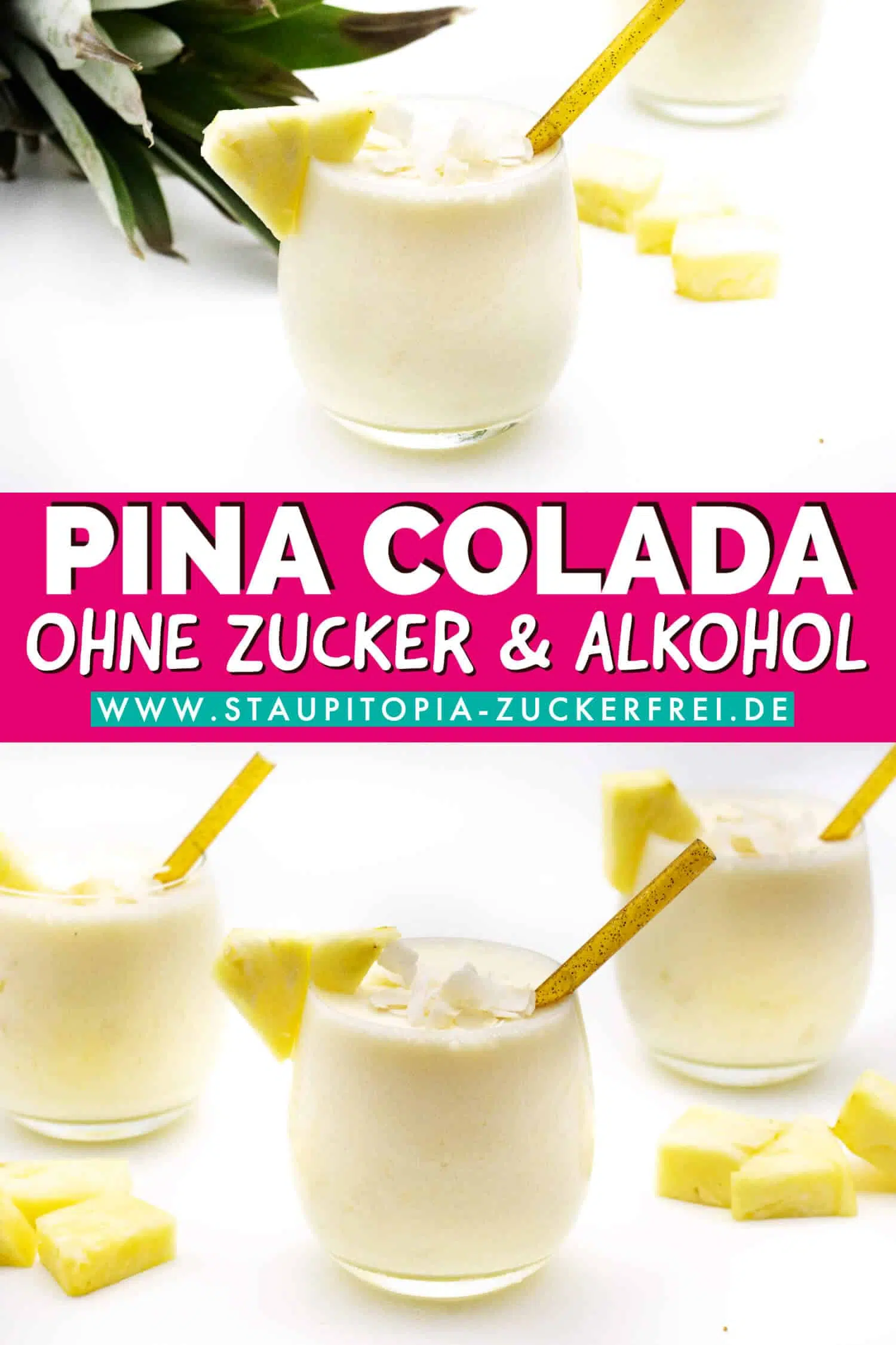 Pina Colada ohne Zucker und ohne Alkohol selber machen Rezept