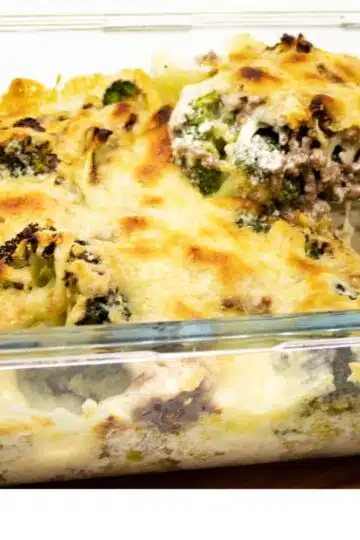 Low Carb Brokkoli Auflauf mit Hackfleisch Rezept