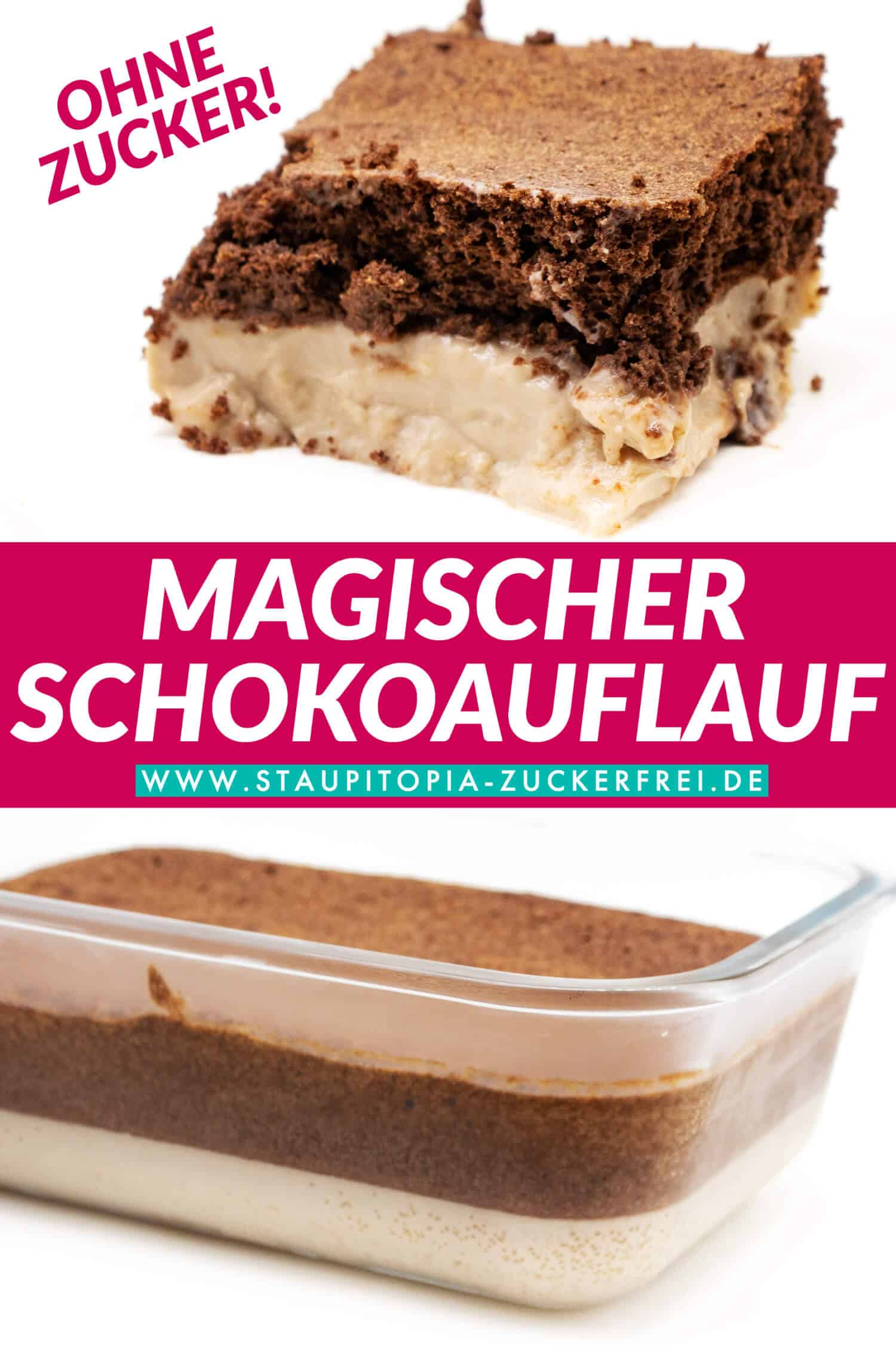 Schokoauflauf ohne Zucker Dessert kalorienarm und proteinreich