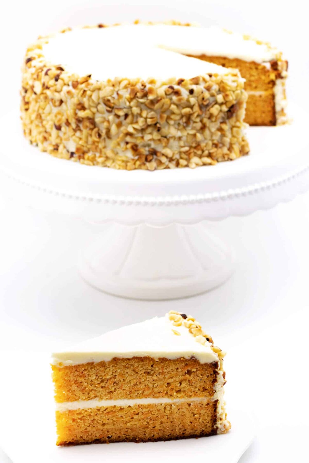 Low Carb Carrot Cake gesund, saftig und ohne Zucker