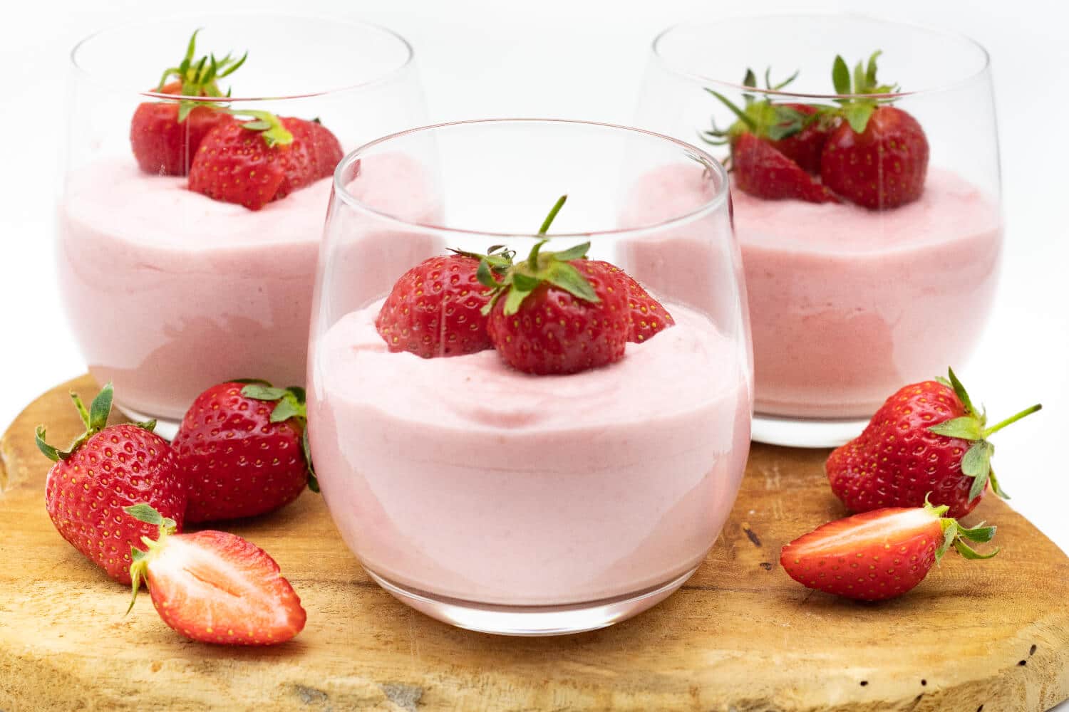 Erdbeermousse ohne Zucker - Staupitopia Zuckerfrei