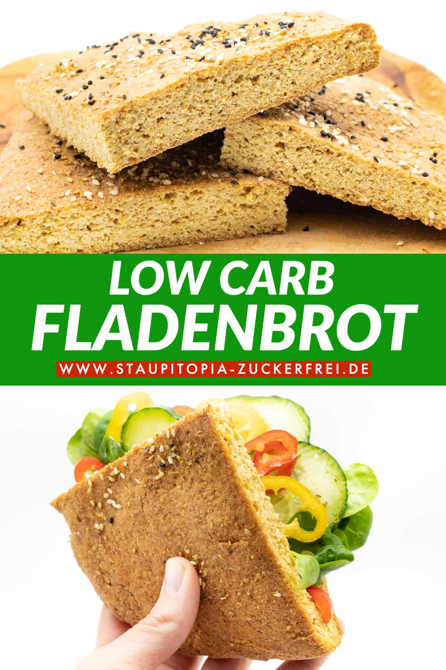 Low Carb Fladenbrot ohne Mehl Rezept einfach und schnell