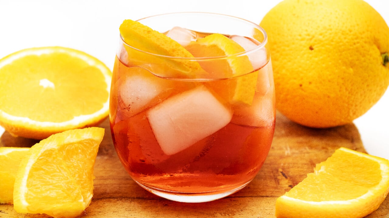 Low Carb Aperol Spritz ohne Alkohol Rezept mit wenig Zucker