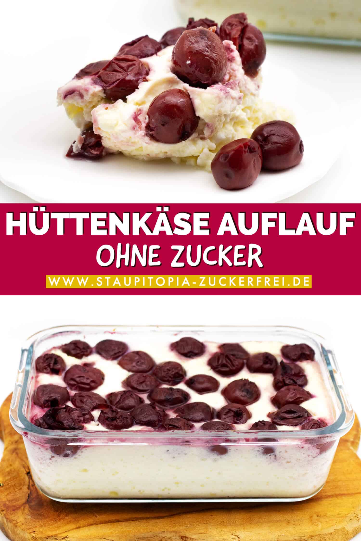 Low Carb Hüttenkäse Auflauf Rezept proteinreich und ohne Zucker