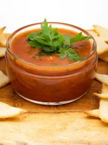 Salsa Dip selber machen aus frischen Tomaten gesund und Low Carb