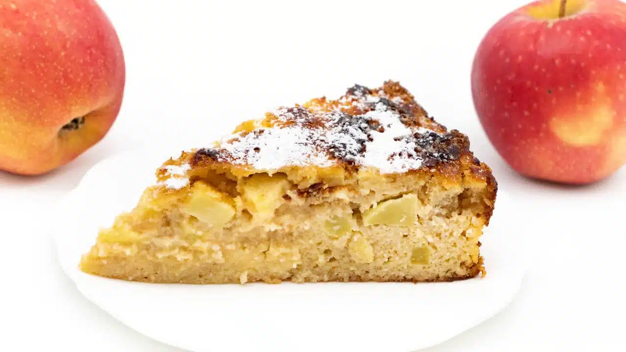 Apfel Quark Kuchen ohne Zucker Rezept gesund und einfach