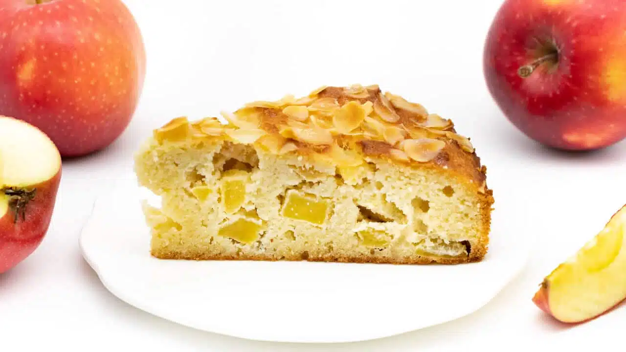 Blitz Apfel Mandel Kuchen ohne Zucker Rezept einfach