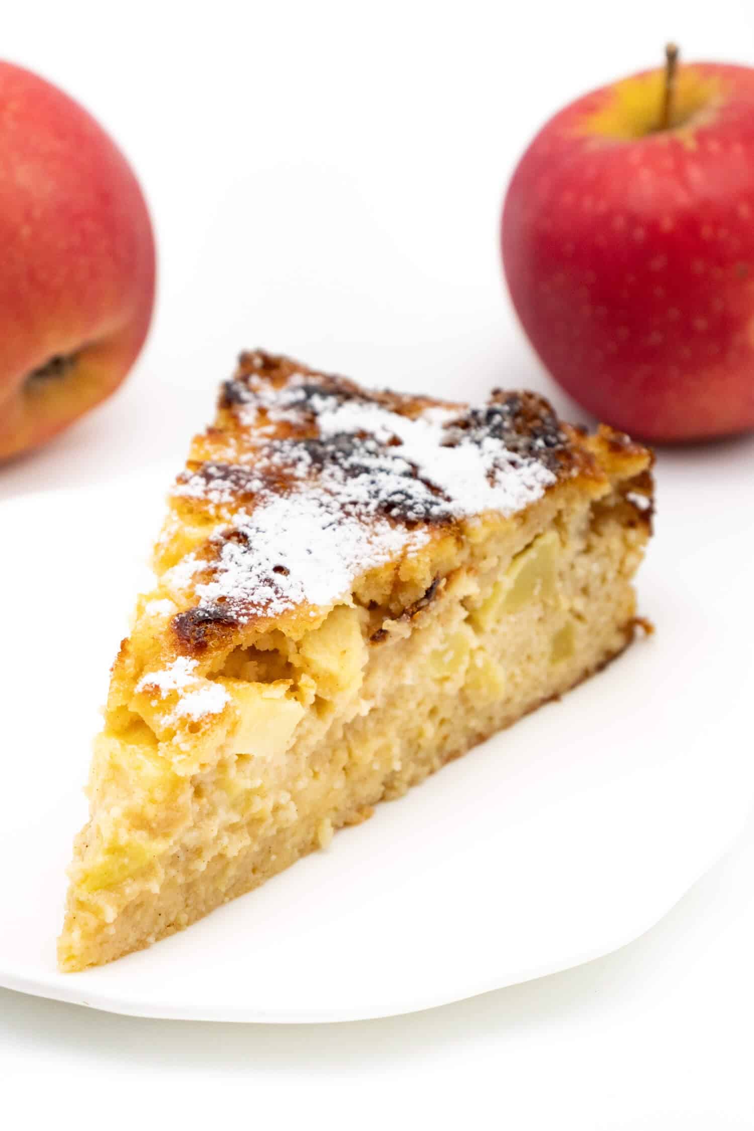 Glutenfreier Apfel Quark Kuchen ohne Mehl Rezept