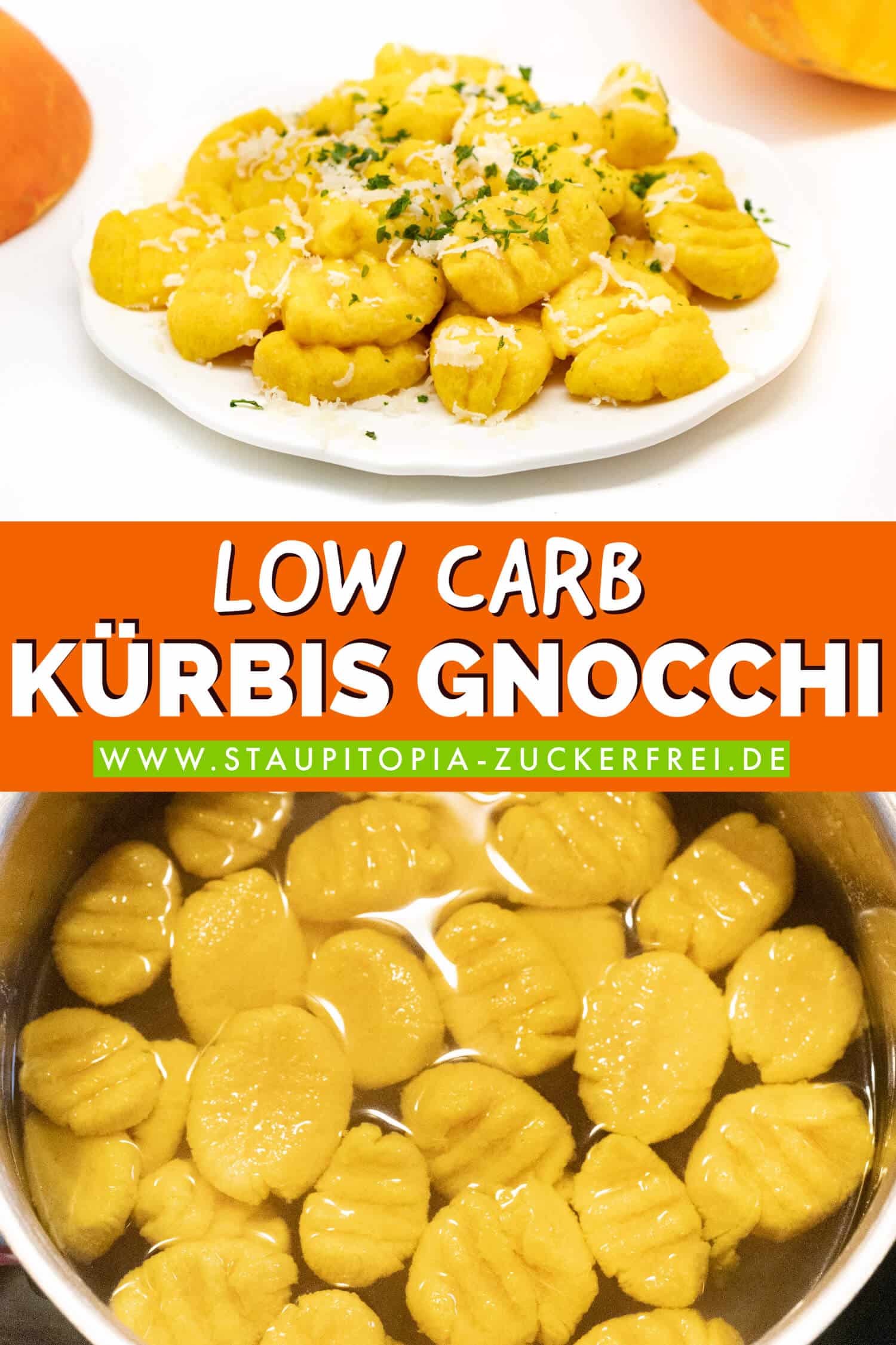 Low Carb Kürbis Gnocchi Rezept ohne Kartoffeln