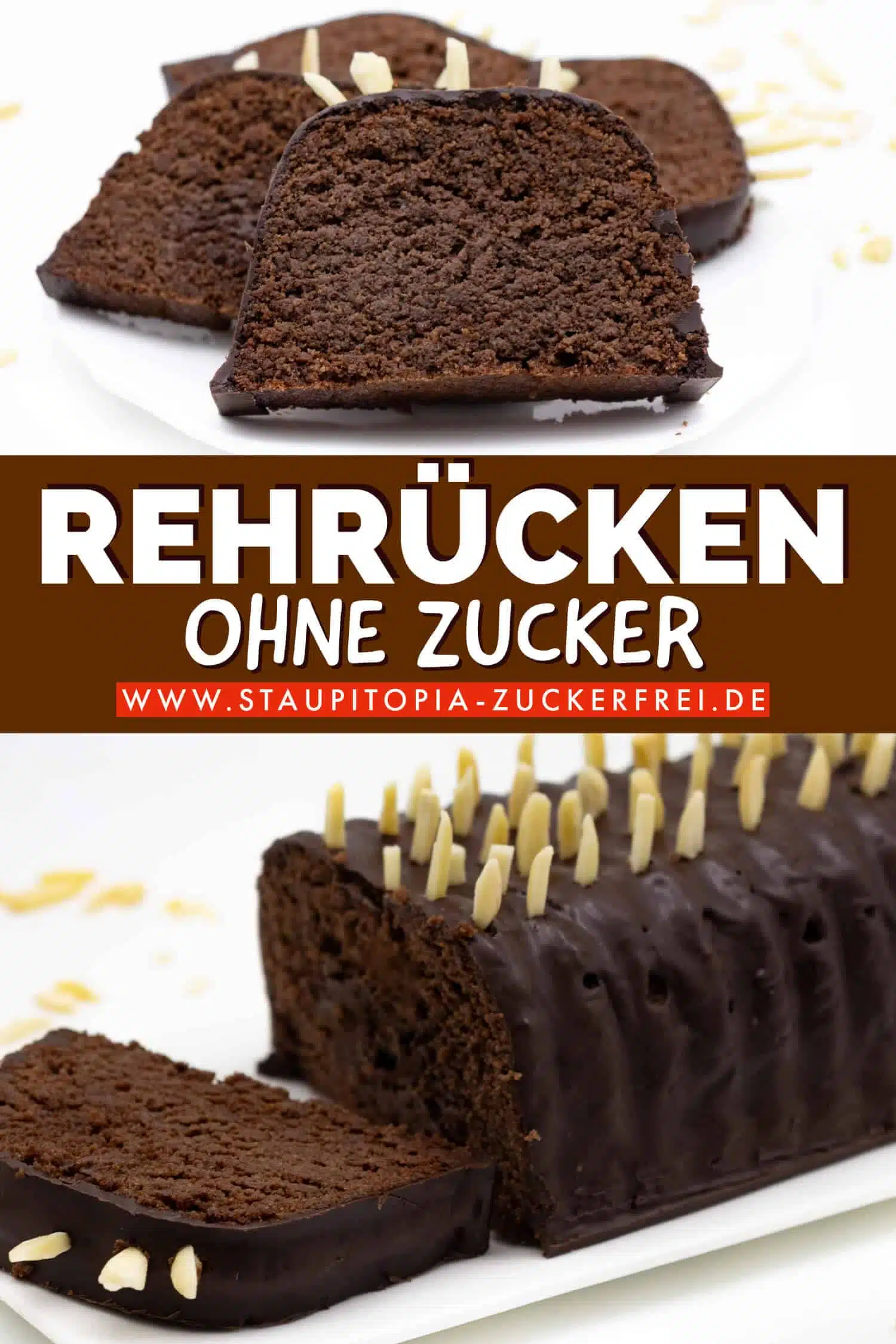 Low Carb Rehrücken Kuchen ohne Zucker selber machen