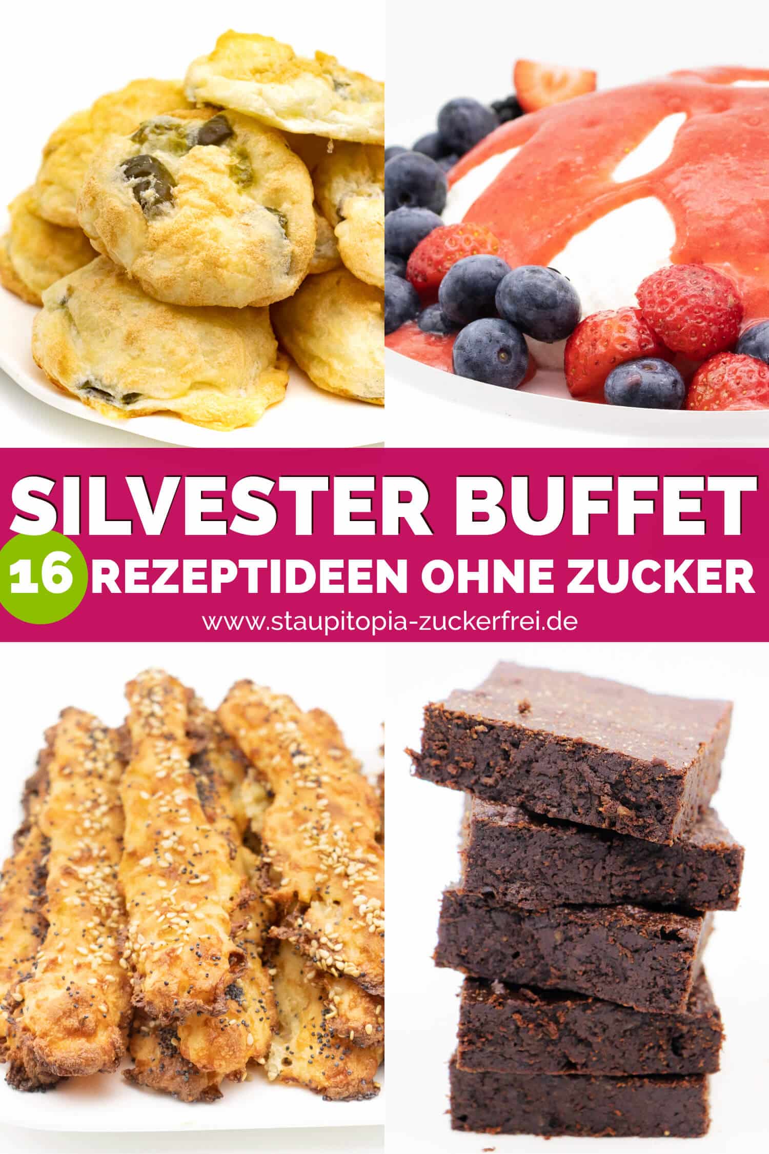 Silvester Buffet Snacks ohne Zucker
