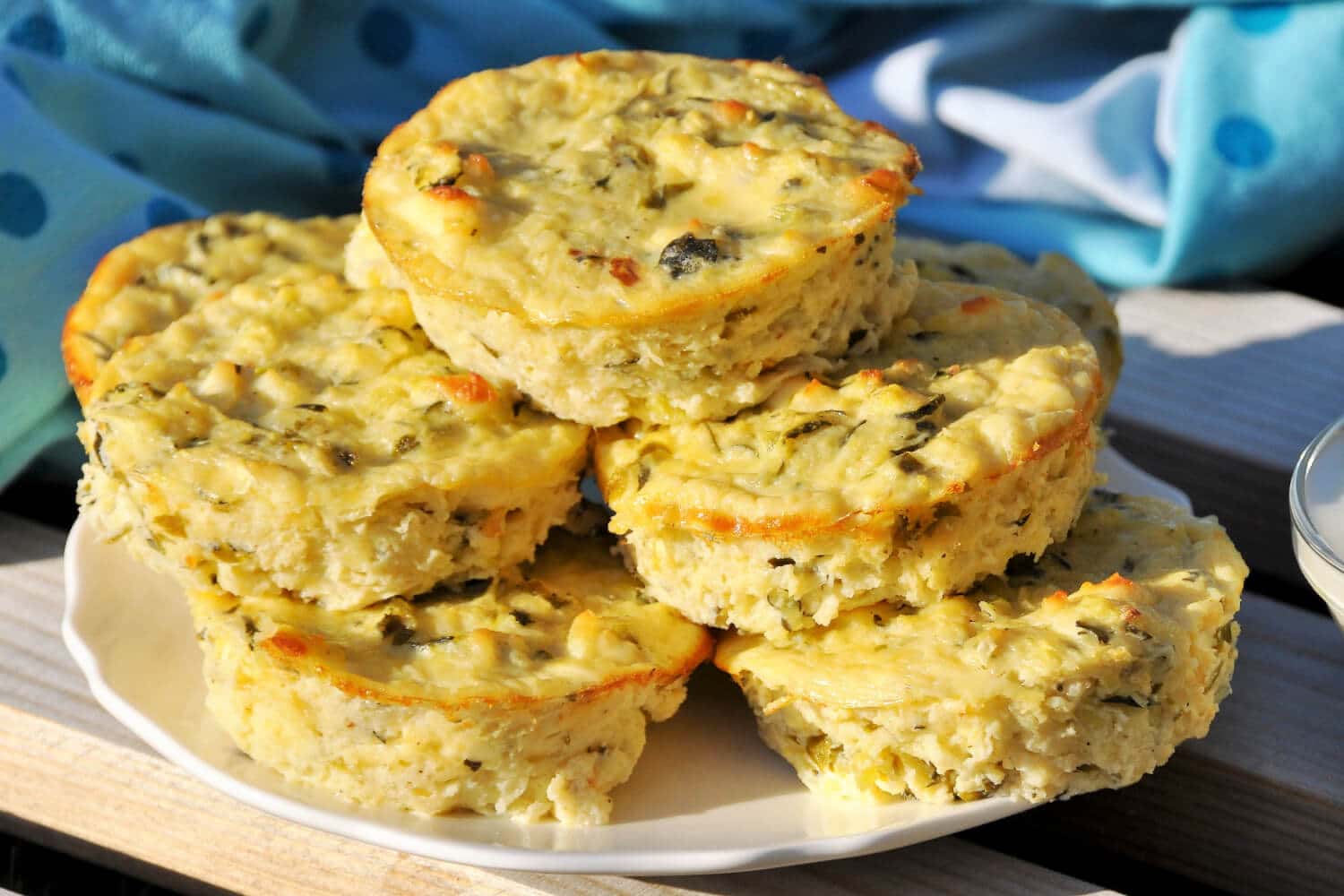 Low Carb Zucchini Feta Muffins Rezept