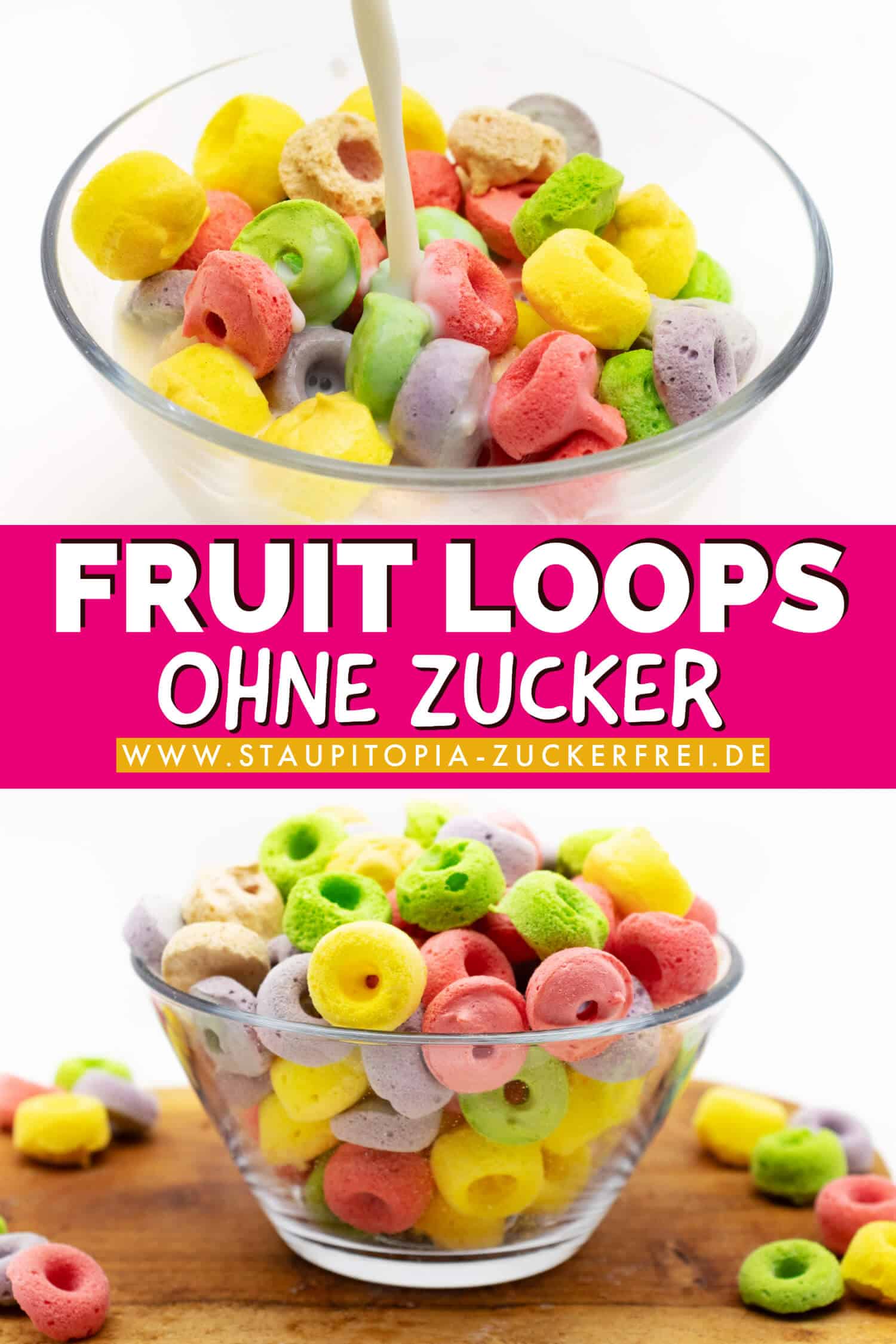 Fruit Loops ohne Zucker Rezept proteinreich und Low Carb