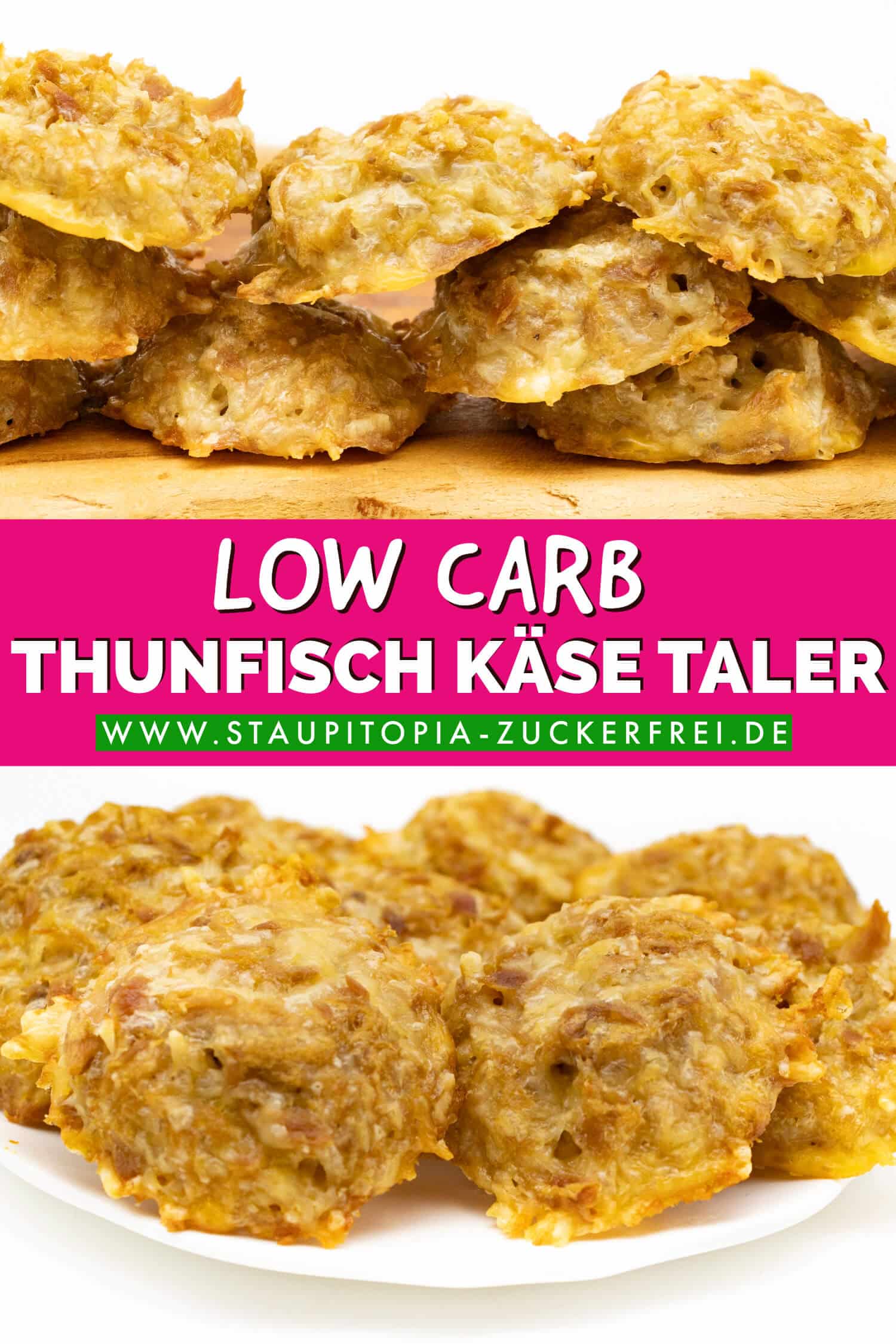 Low Carb Thunfisch Käse Taler Rezept proteinreich