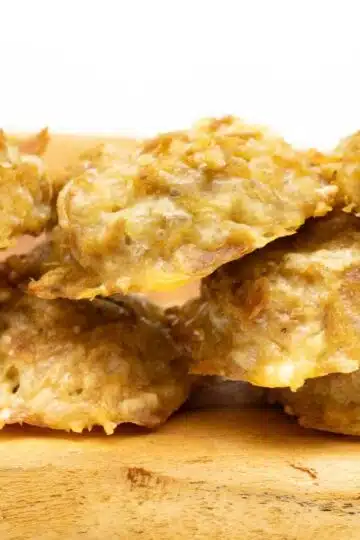 Thunfisch Käse Taler 3 Zutaten Protein Snack Rezept