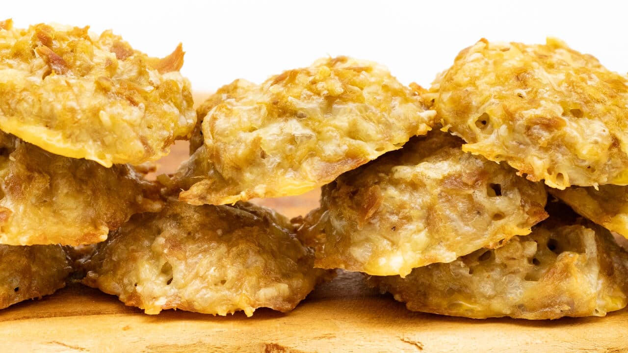 Thunfisch Käse Taler 3 Zutaten Protein Snack Rezept Low Carb