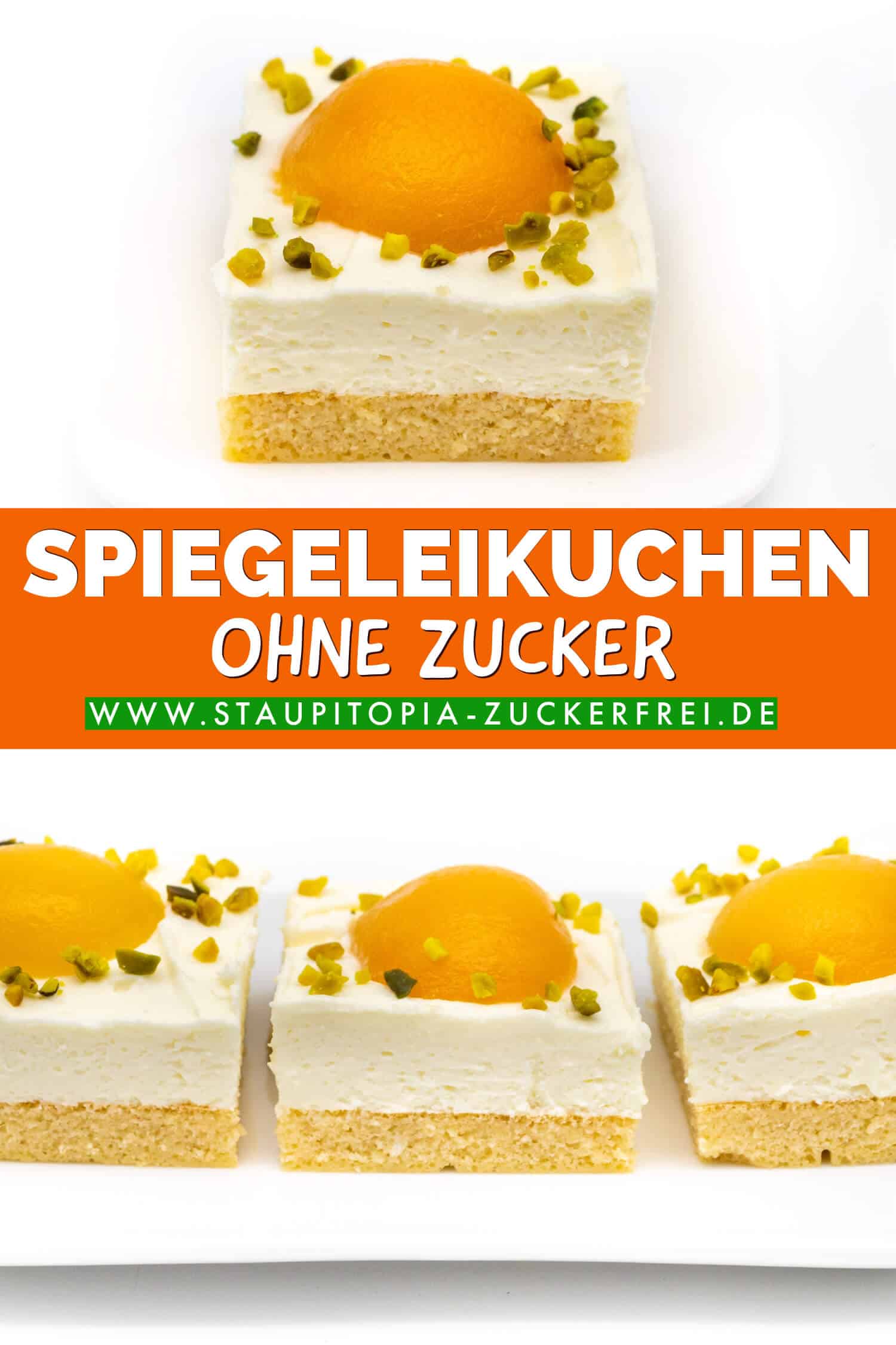 Gesunder Spiegeleikuchen ohne Zucker Rezept