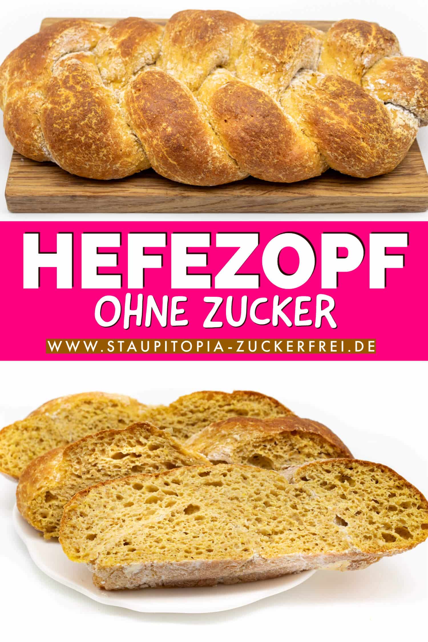 Low Carb Hefezopf ohne Zucker Rezept einfach und schnell