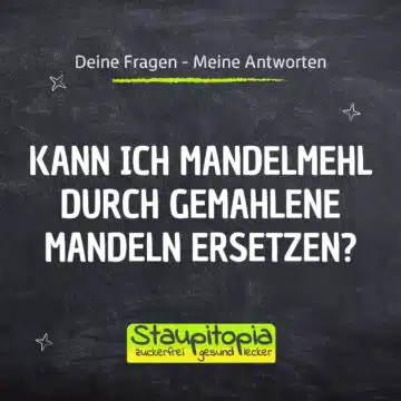 Mandelmehl durch gemahlene Mandeln ersetzen - ist das möglich?