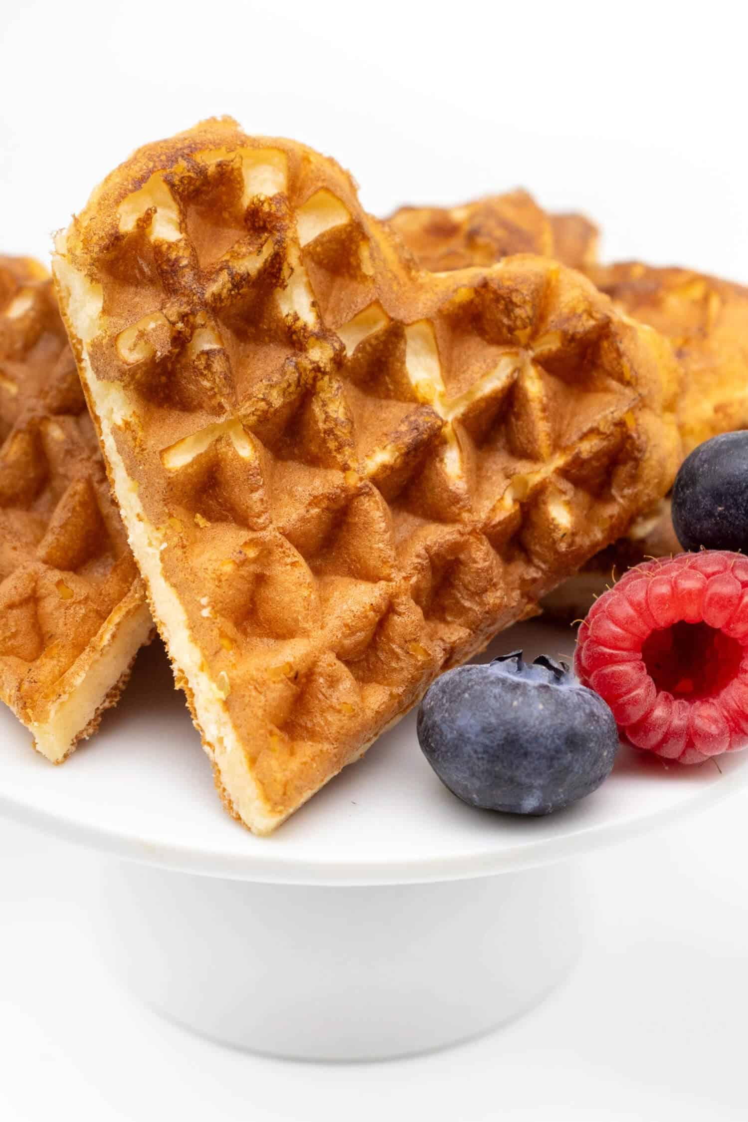 Quark Waffeln ohne Zucker Rezept