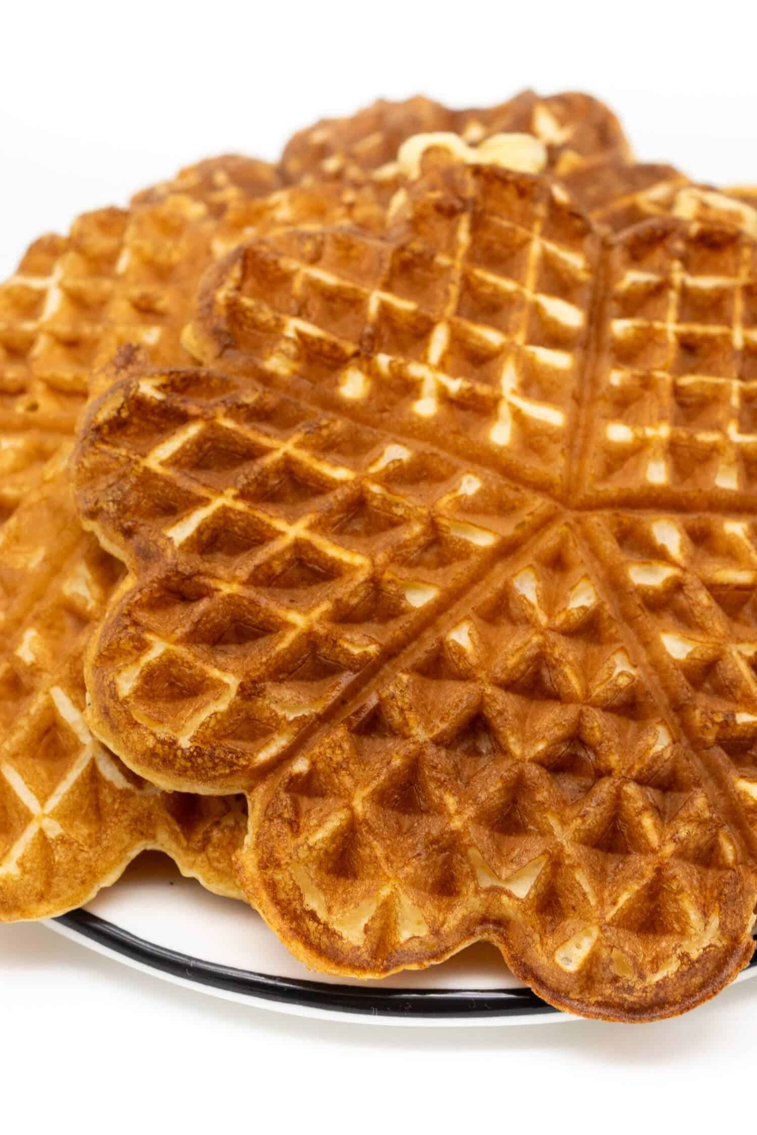 Waffeln Quark und Proteinpulver