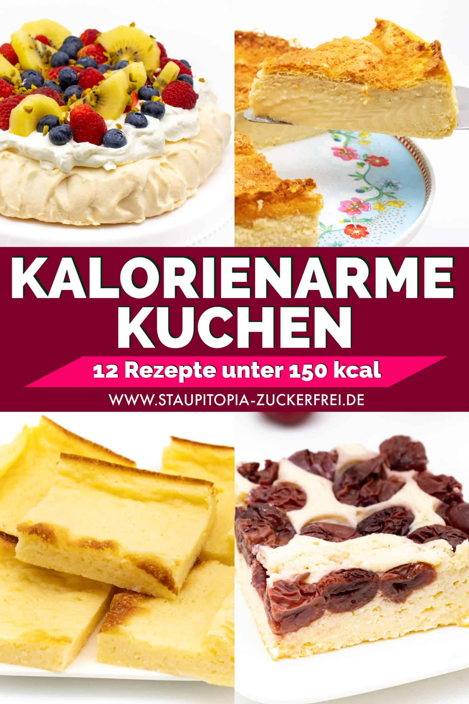 Diät Kuchen mit wenig Kalorien Rezepte