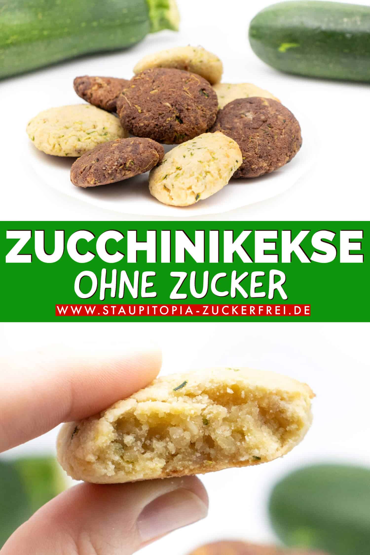 Low Carb Zucchini Kekse ohne Zucker Rezept