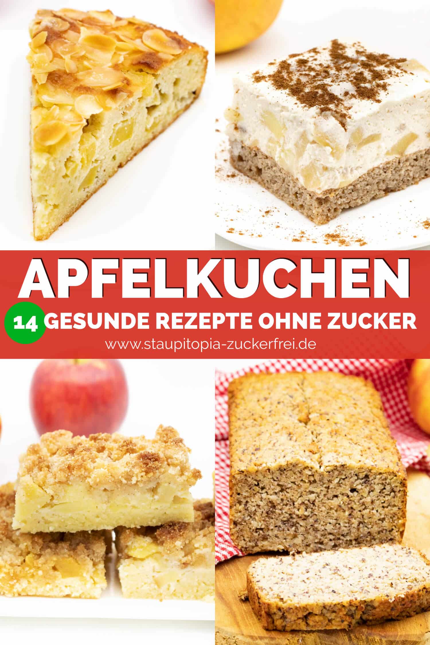 Gesunde Apfelkuchen ohne Zucker Rezepte