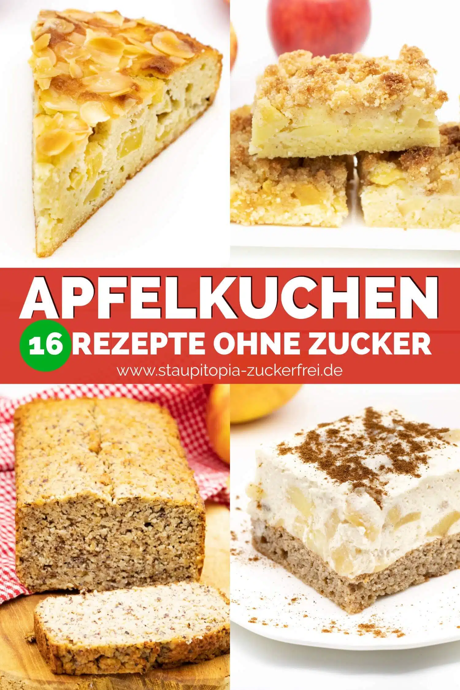 Gesunde Apfelkuchen ohne Zucker Rezepte