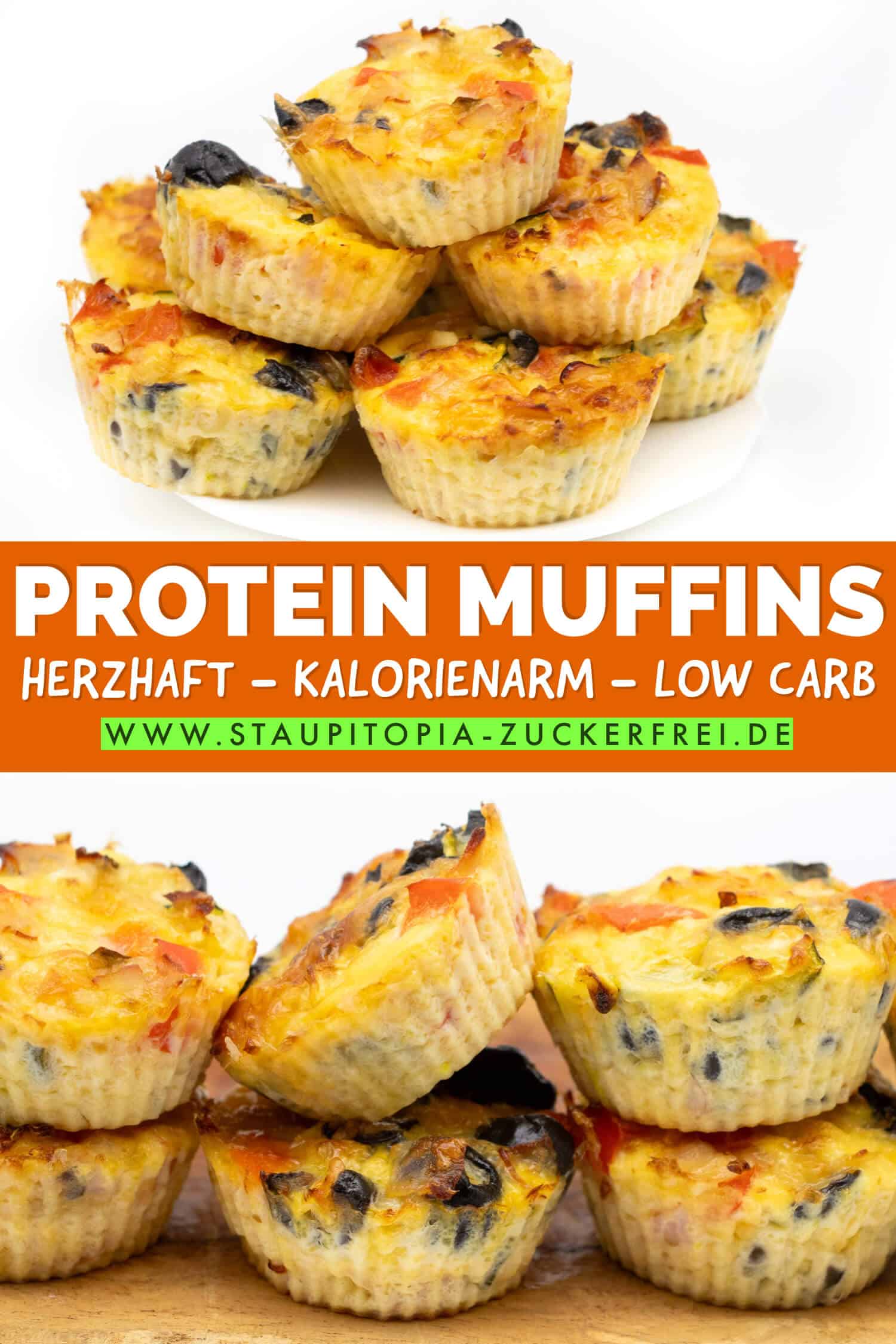 Low Carb Protein Muffins mit körnigem Frischkäse